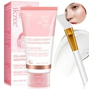 Collagen Night Wrapping Mask, Anti-Aging & Moisturizing, Reduce Dullness, for All Skin Type, 2.53 fl.oz
