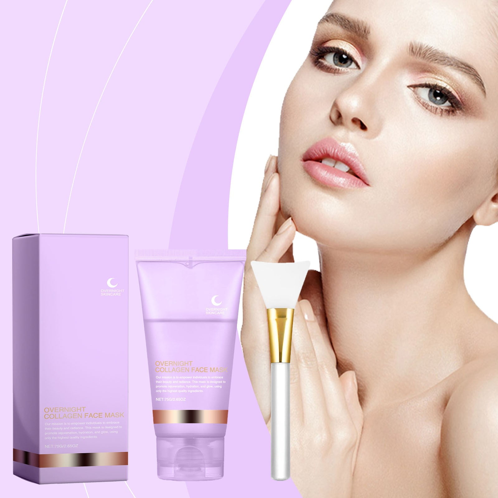 Collagen Night Wrapping Mask With Brush,Collagen Overnight Wrapping