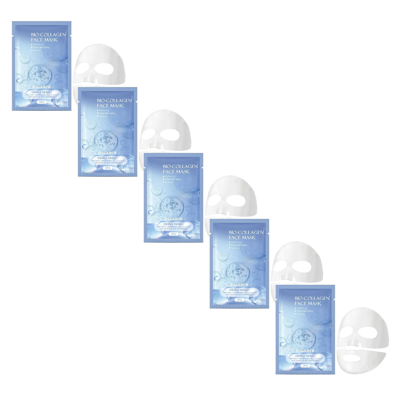 Allony Korean Collagen Gesichtsmaske (10 Stück) – Feuchtigkeitsspendend, Beruhigend, Für Alle Hauttypen, Perfekt Als Adventskalender Oder Geschenk