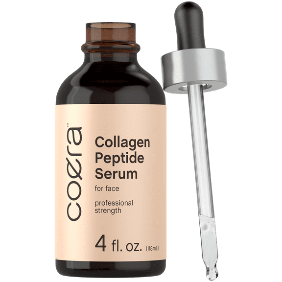 Collagen Peptides | 4 fl oz | Face Serum with Verisol | Professional Strength Formula for Women | by Coera