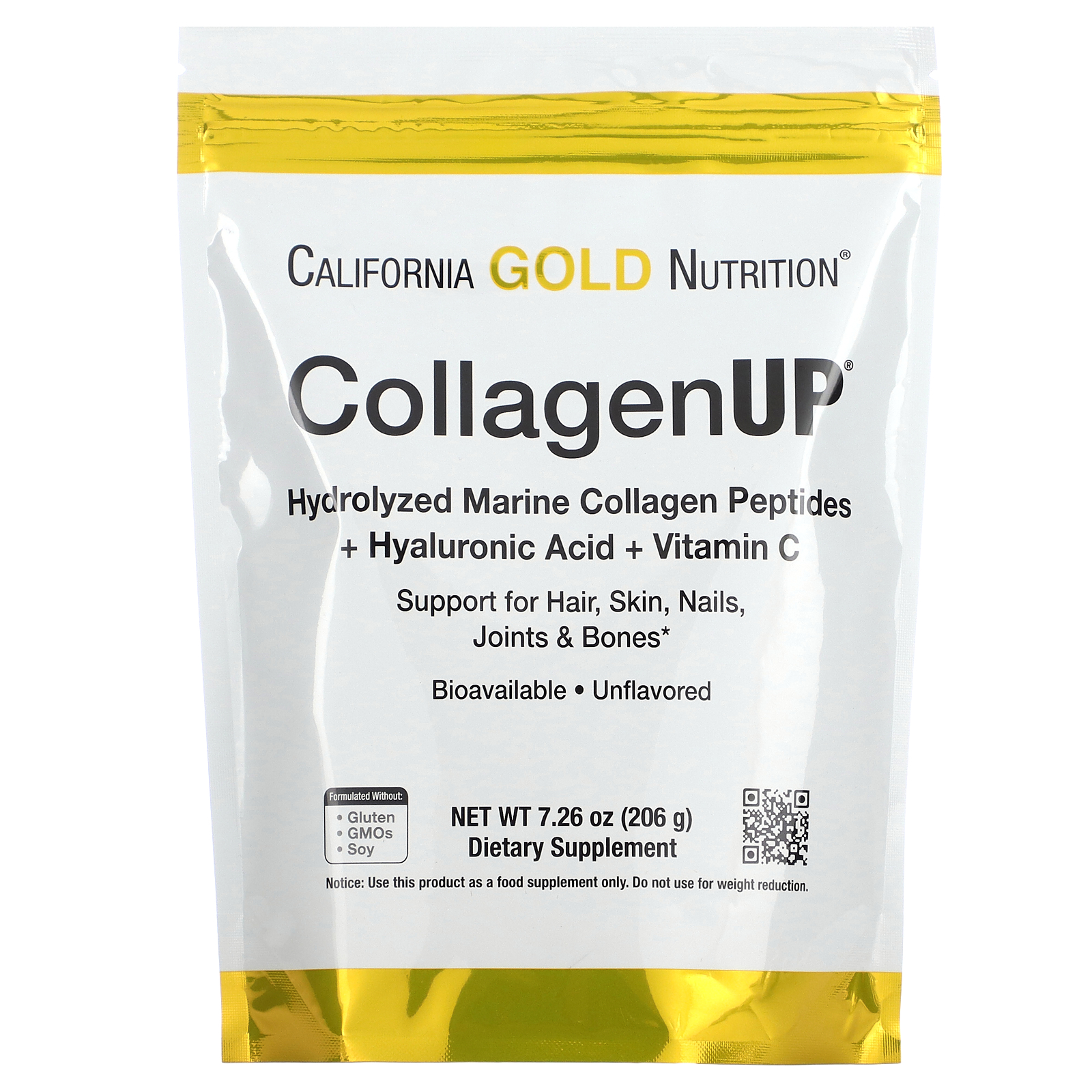 Collagen Peptides Powder with Hyaluronic Acid, Support for Healthy Hair