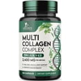 thumbnail image 1 of Multi Collagen 2400mg, Advanced Formula Types I, II, III, V, X - Hydrolyzed Multi Collagen Pills - Collagen Peptides Supplements for Women & Men - Hair, Skin, & Nail Support Supplement - 120 Capsules, 1 of 10