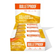 Collagen Protein Bars, Lemon Cookie, 11g Protein, 12 Pack, Bulletproof Grass Fed Healthy Snacks, Made with MCT Oil, 2g Sugar, No Added Sugar