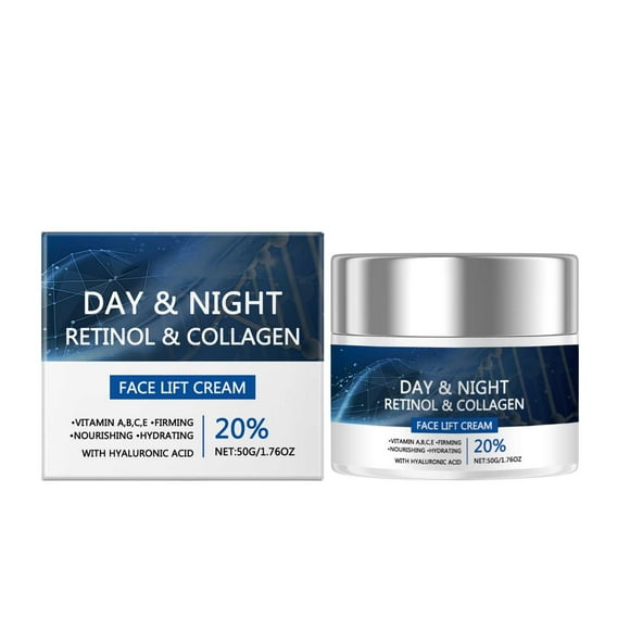 Collagen Retinol Cream for Face with Hyaluronic Acid Day & Night Moisturizer Face Cream Skin Cream for Face & Neck Cream Lifting & Recovery Rapid Repair 1.7 Oz