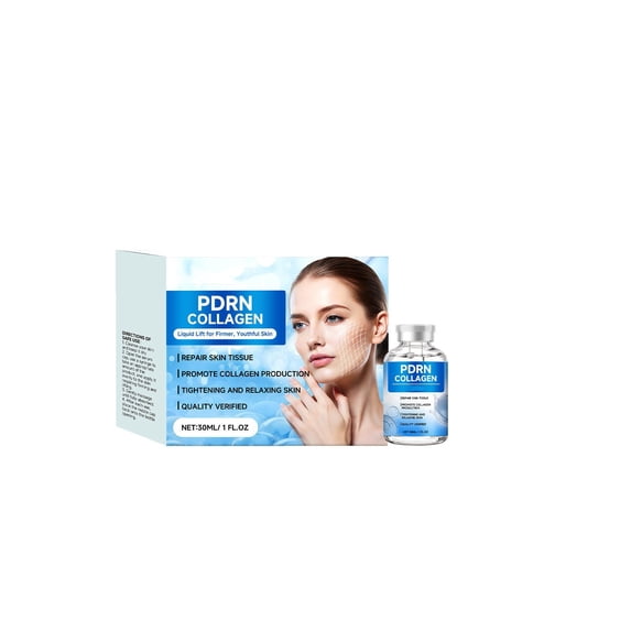 Collagen Serum for Soft and Hydrated Face, Gentle Anti-Aging Essence with Peptides, Fine Line Smoothing Moisture Booster – 30ml