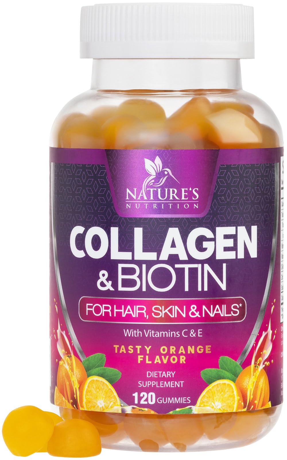 Spring Valley Collagen Type 1 & 3, Plus Vitamin C Dietary Supplement, 1,000 mg, 120 Count
