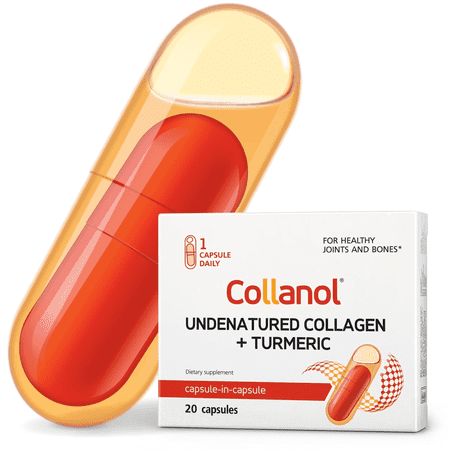 Collanol Joint & Mobility Support – Advanced 3D Collagen Complex + Turmeric Extract – Daily Capsule for Cartilage, Flexibility & Joint Comfort – Lab Tested Formula, 1 Capsule Per Day
