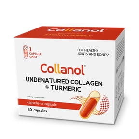 Collanol Joint & Mobility Support Advanced 3D Collagen Complex + Turmeric Extract Daily Capsule for Cartilage, Flexibility & Joint Comfort Lab Tested Formula, 1 Capsule Per Day, 60 Count