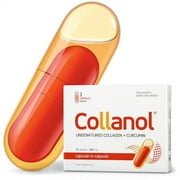 Collanol - Innovation in The Care of Healthy Joints - Liquid Formula in a Double Capsule 3D Collagen + micellar Extract of Turmeric Roots 1 Capsule/Day. Laboratory Tested (Pack of 1)