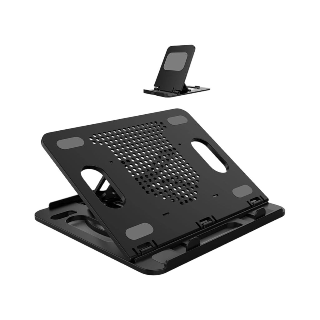 Collapsibl Ergonomic Laptop Stand Lightweight Aluminum Computer Riserly for Home and Travel Use