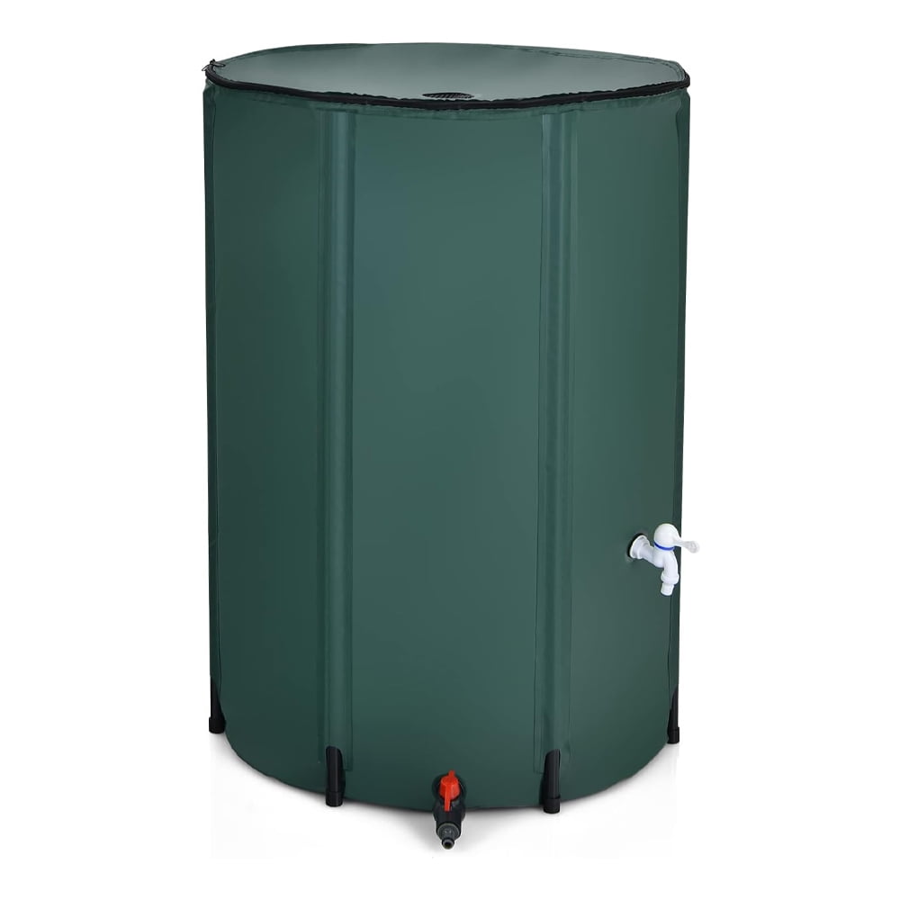 Collapsible 100 Gallon Rain Barrel for Gutter, PVC Water Storage ...