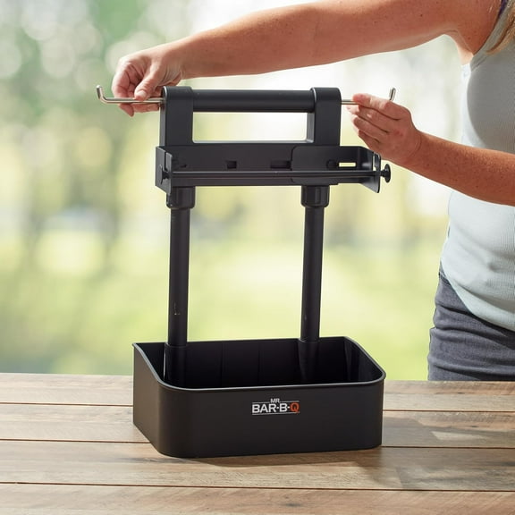 Collapsible BBQ Grilling Caddy w/Extended Hook