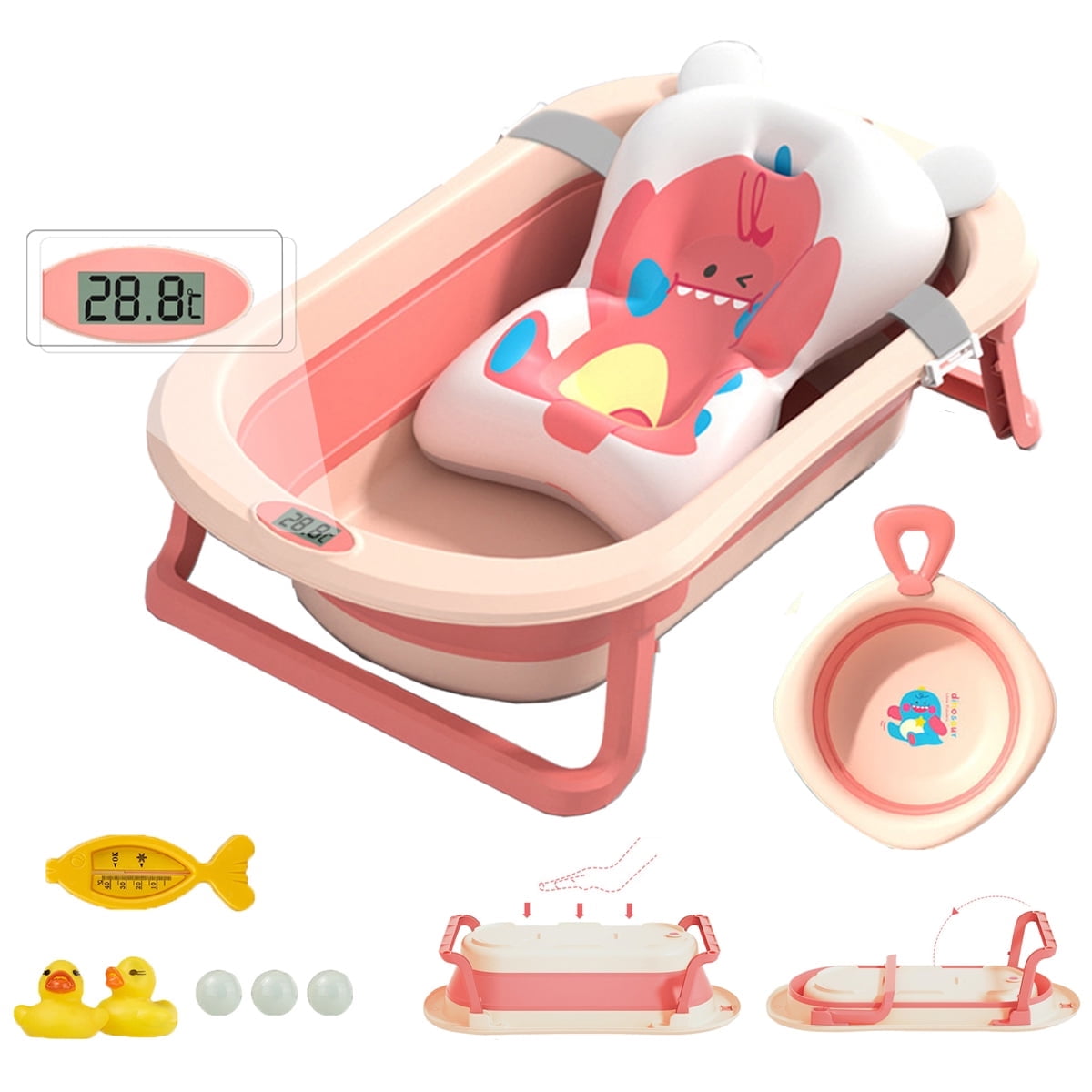 Free Shipping! MONEHANE Baby Bath Tub for Girls and Boys