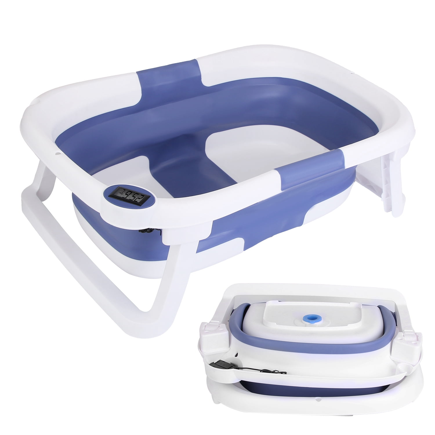 Collapsible Baby Bathtub for Infants iMounTEK Portable Travel Bathtub with Drain Hole Folding