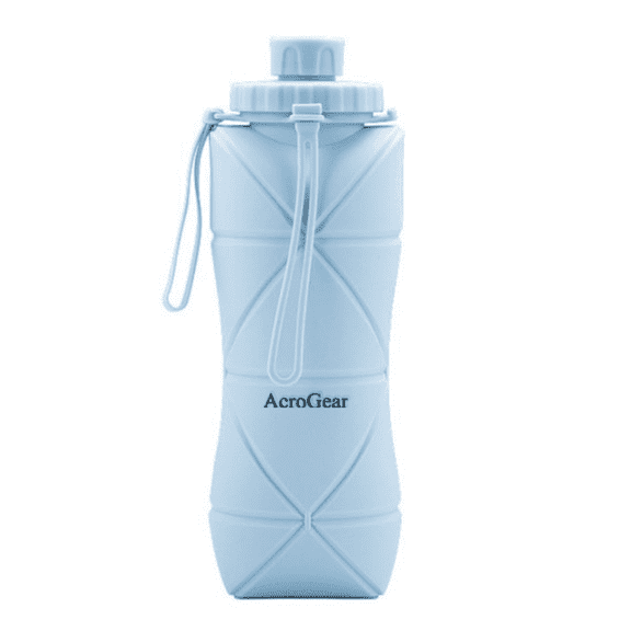 Collapsible Water Bottle 800ml Ultralight, Leak-Proof, BPA-Free, Filter Compatible Travel & Hiking Flask