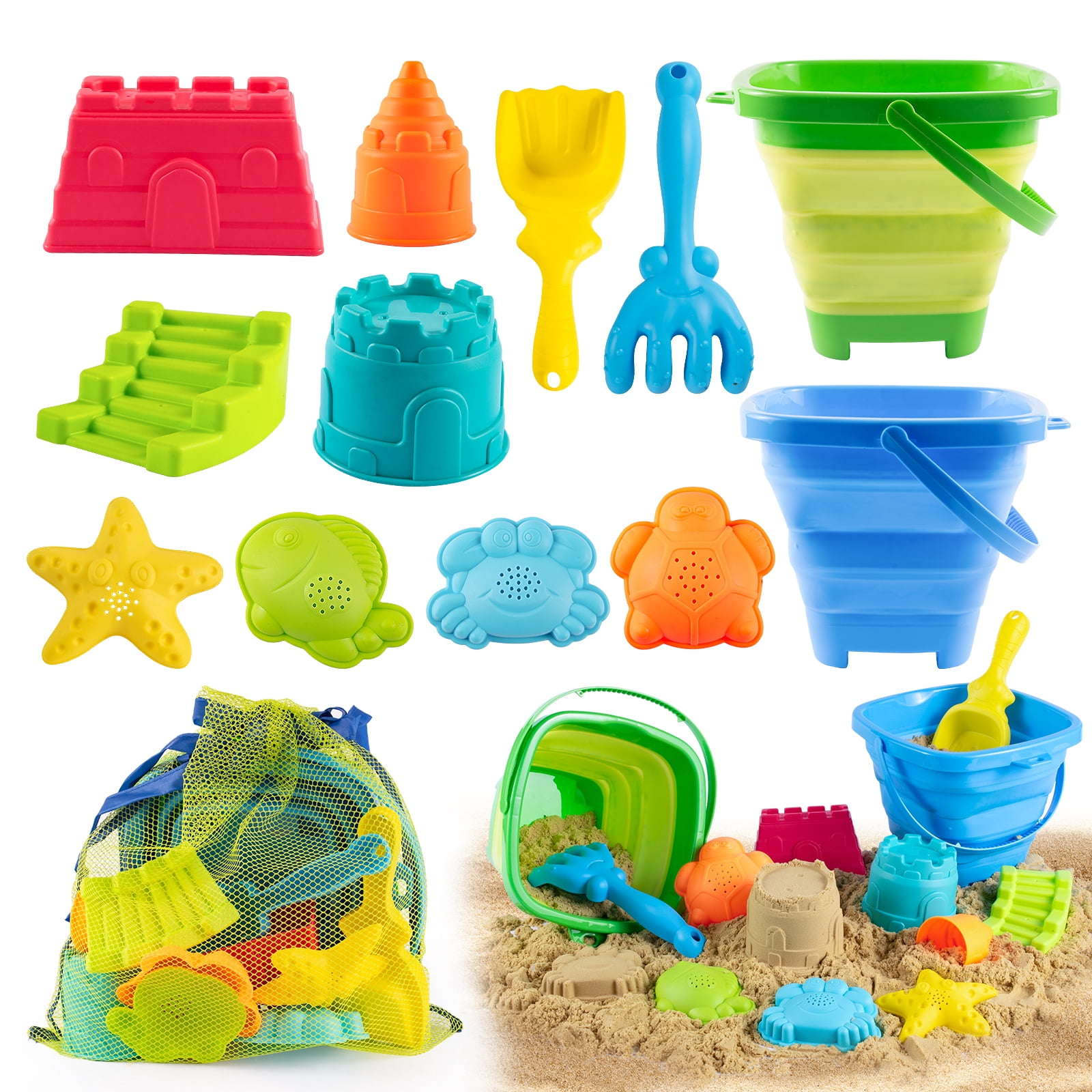 Children Sand and Water Beach Toys Mill, Wheelbarrow Accessories