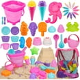 Collapsible Beach Toys for Kids Ages 48 Foldable Sand Buckets and