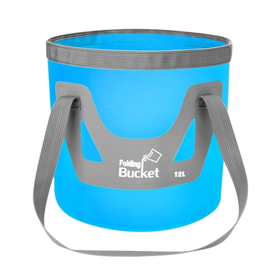 Collapsible Bucket, 3 Gallons Multifunctional Portable Collapsible Fishing Bucket -Wash Basin Folding Bucket - Space Saving Water Bucket for House Cleaning