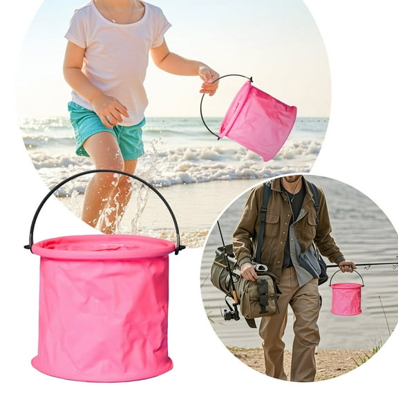 Collapsible Bucket 5 Gallon Bucket Multifunctional Portable Collapsible Wash Basin Folding Buckets