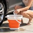 thumbnail image 1 of Collapsible Bucket 5L, Foldable Mop Bucket Car Wash Buckets with Handle for Cleaning Supplies, Portable Sink Wash Basin Storage Bin Ice Tub for Fishing Beach Outdoor Camping Kitchen, 1 of 6