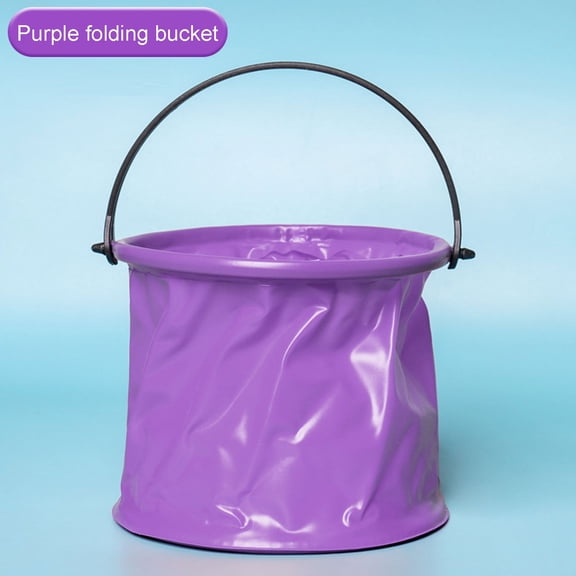Collapsible Bucket, Foldable Pail, Portable Water Container for Outdoor Activities and Car Washing, Telescopic Design, 1-Pack
