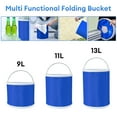 Collapsible Bucket Folding Water Bucket Container Portable Wash Basin