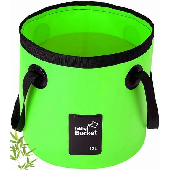 Collapsible Bucket with Handle, Multifunctional Foldable Water Container, Portable Outdoor Travel Foldable Water Bucket for Camping Hiking Fishing Car Washing