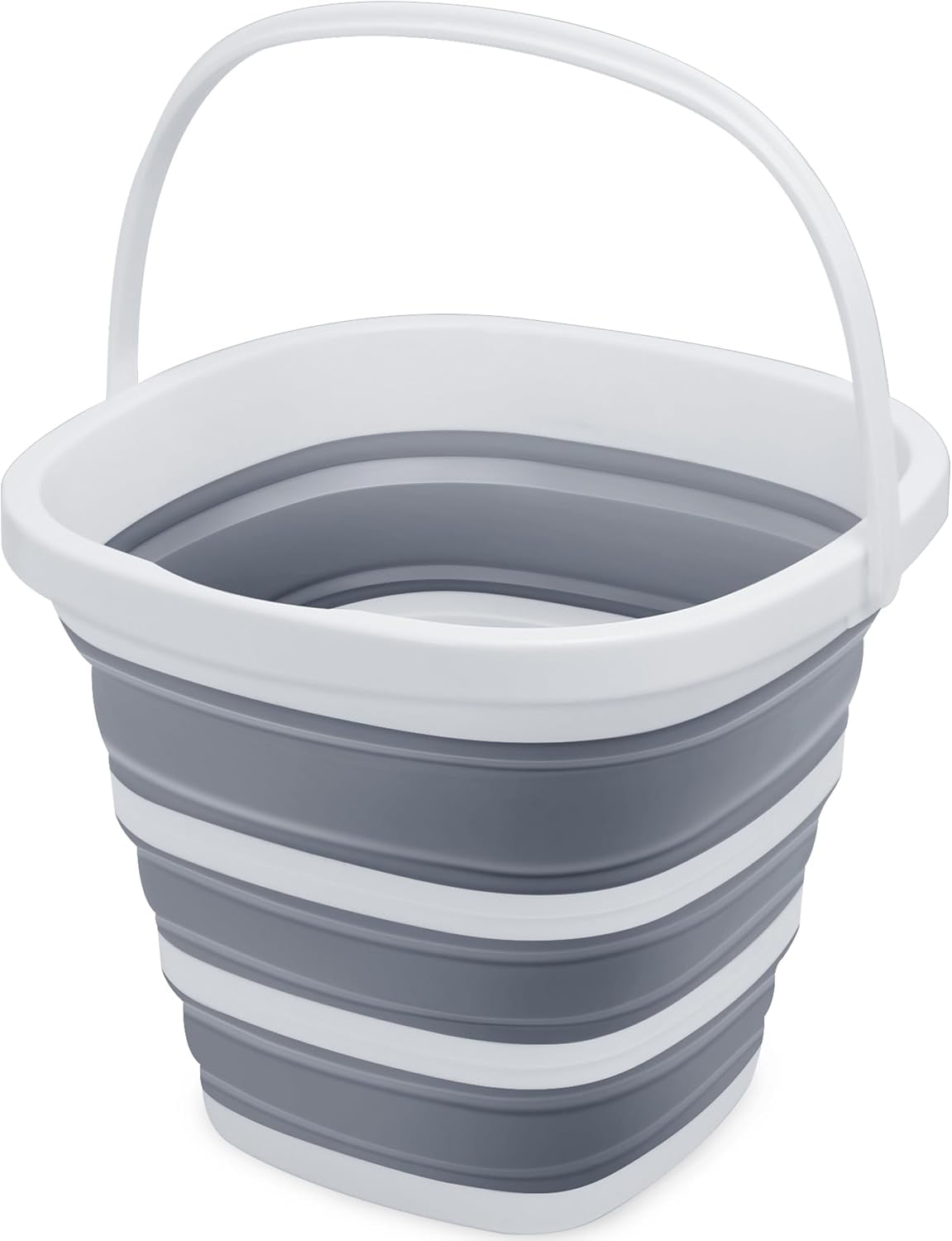 Collapsible Bucket Mop Bucket 2.6 Gallon(10L) with Handle, House Cleaning, Travel, Lightweight, Foldable, and Portable for Outdoor Adventures Outdoor Water Pail for Garden Hiking Fishing Camping