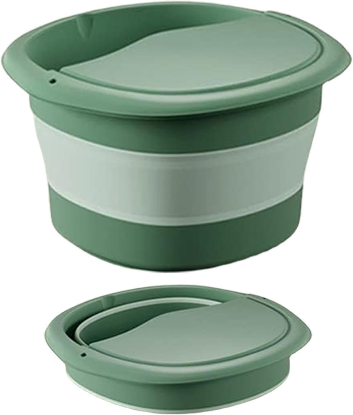 Collapsible Bucket for Soaking Feet, Thermal Insulation Folding Foot