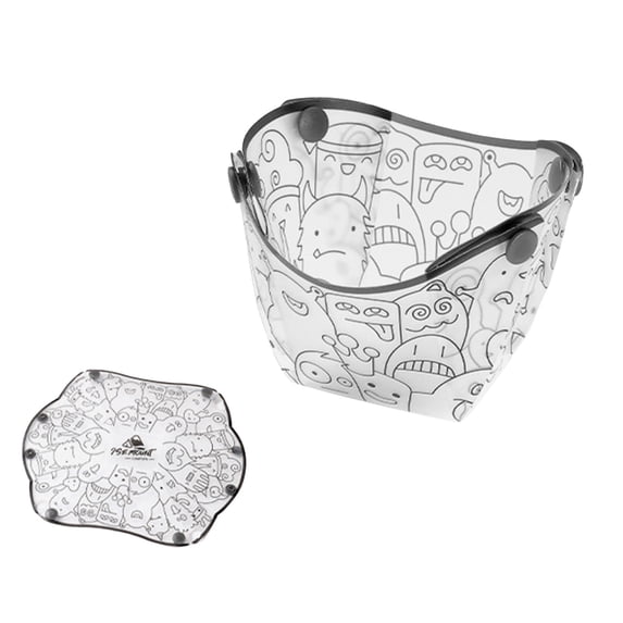Collapsible Camping Bowl - Food Grade PP, Ultra-Light, Foldable Tableware, Anime Pattern, Easy Clean, for Outdoor Cooking/Picnic