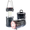 thumbnail image 1 of Collapsible Camping Lantern Flashlight COB LED Emergency Light - Magnetic Base, Flashlight, RED SOS & Emergency Light, Handle & Hanging Hook, 1 of 7