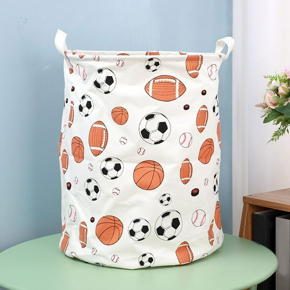 Collapsible Canvas Fabric Laundry Hamper with Handles, Dirty Clothes Storage Basket, Toy Organizer Bin, 40x40x50cm with PE Coating Lining and Sturdy Frame, A