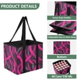 thumbnail image 1 of Collapsible Car Trunk Organizer with Handles 600D Oxford for Car Kitchen and Home Storage, Neon-colored Ribbon 13× 10.2×10.8inch, 1 of 6