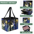 thumbnail image 1 of Collapsible Car Trunk Organizer with Handles 600D Oxford for Car Kitchen and Home Storage, Peacock 13× 10.2×10.8inch, 1 of 6