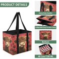 thumbnail image 1 of Collapsible Car Trunk Organizer with Handles 600D Oxford for Car Kitchen and Home Storage, Red Roses 13× 10.2×10.8inch, 1 of 6