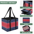 thumbnail image 1 of Collapsible Car Trunk Organizer with Handles 600D Oxford for Car Kitchen and Home Storage, Red and Blue 13× 10.2×10.8inch, 1 of 6