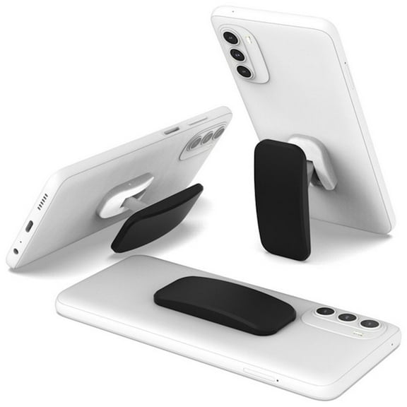 Collapsible Cell Phone Grip Kickstand - Black