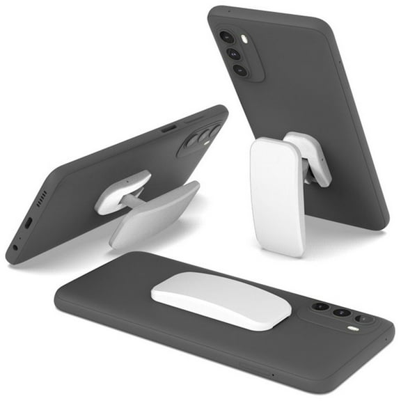 Collapsible Cell Phone Grip Kickstand - White