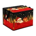 thumbnail image 1 of Collapsible Christmas Storage Box with Lid Large Capacity Foldable Holiday Organizer Bin for Clothes Toys Blankets Xmas Decor, 1 of 7