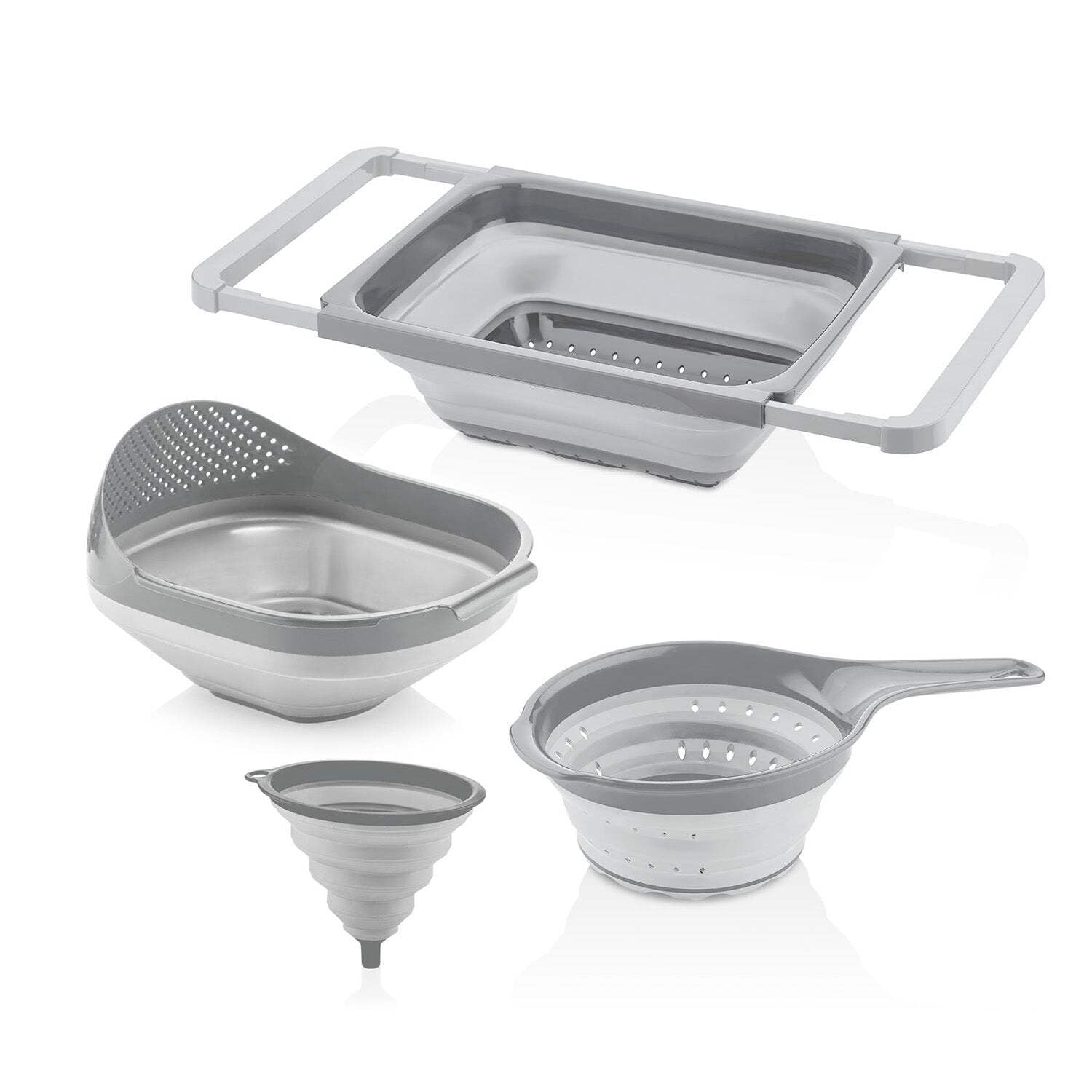 Collapsible Colander And Strainer Set (Set of 4)