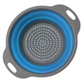 thumbnail image 1 of Collapsible Colander, Round Silicone Kitchen Strainer - Perfect for Draining Pasta, Vegetable and Fruit, 1 of 9