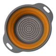 thumbnail image 1 of Collapsible Colander, Round Silicone Kitchen Strainer - Perfect for Draining Pasta, Vegetable and Fruit, 1 of 9