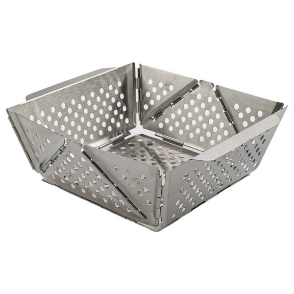 Collapsible Colander & Storage Basket: Space-Saving Kitchen and for BBQ