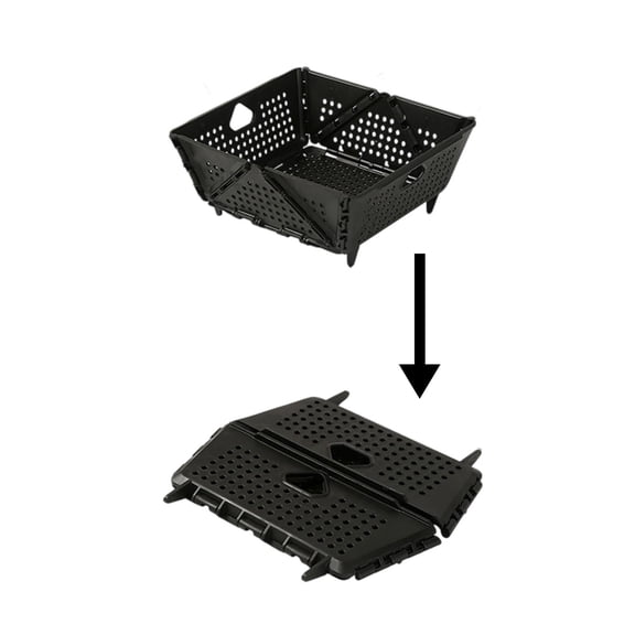 Collapsible Colander Strainer for Kitchen, Space-Saving Foldable Drain Basket for Pasta, Vegetables, Berries, Fruit Cleaning, Dishwasher Safe BPA-Free Sink Strainer