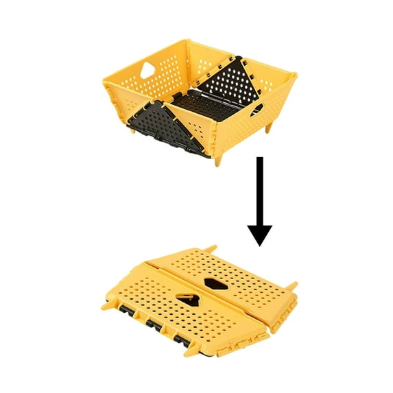 Collapsible Colander Strainer for Kitchen, Space-Saving Foldable Drain Basket for Pasta, Vegetables, Berries, Fruit Cleaning, Dishwasher Safe BPA-Free Sink Strainer