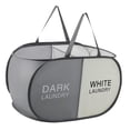 thumbnail image 1 of Collapsible Compartment Laundry Hamper Durable Foldable Storage For Home Organization Travel Use, 1 of 6