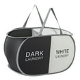 thumbnail image 1 of Collapsible Compartment Laundry Hamper Durable Foldable Storage For Home Organization Travel Use, 1 of 7