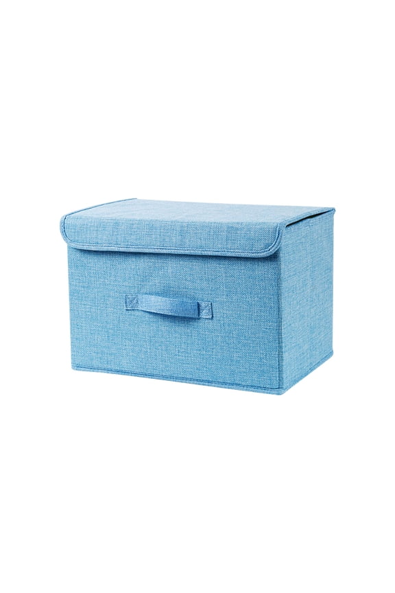 Collapsible Cotton Linen Storage Box for Clothing Towels and Household Items Foldable Travel Organizer