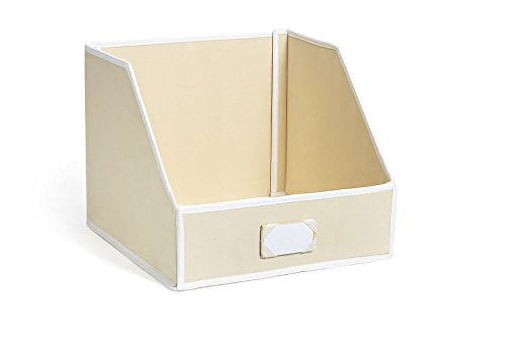 Collapsible Cream Linen Closet Storage for Towels, Sheets and Clothing - Medium, Yellow