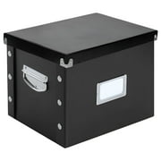 Snap-N-Store Snap N Store Storage Box, Letter, 11 3/4w x 9 3/4d x 9 1/2h, Black